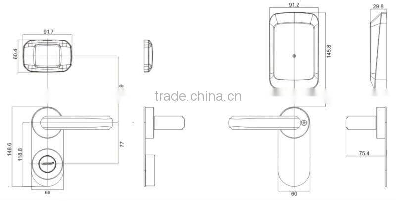 hotel seperate type door lock
