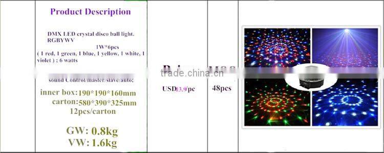 led crystal magic ball light Indoor LED Crystal disco ball Light