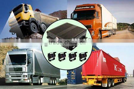 4ch real-time h.264 standalone car dvr system box