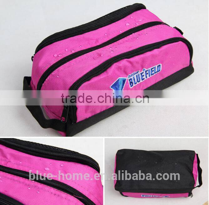 2015 Latest design fashion 3 layers men women travelling cosmetic bag Professional toothbrush toothpaste organizer tool pouch
