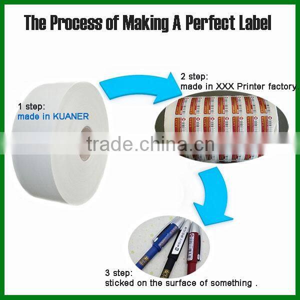 REACH self adhesive printed labels material for Relief Printer