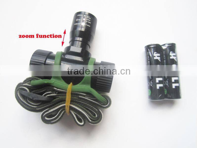 zoom function led headlamp aluminum LED headlight