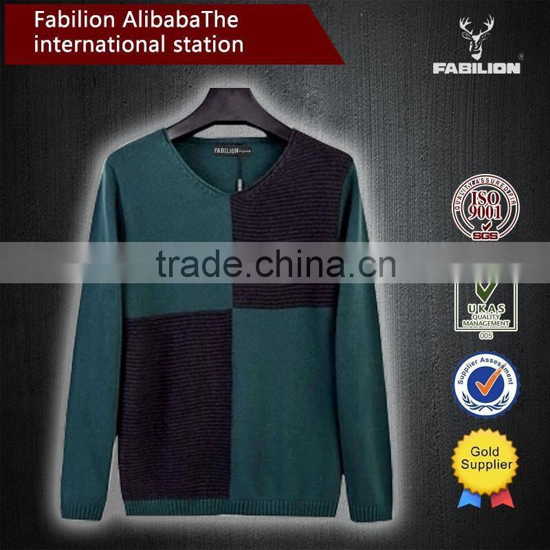 New leisure men's fashion boutique men sweater for argyle sweater for men