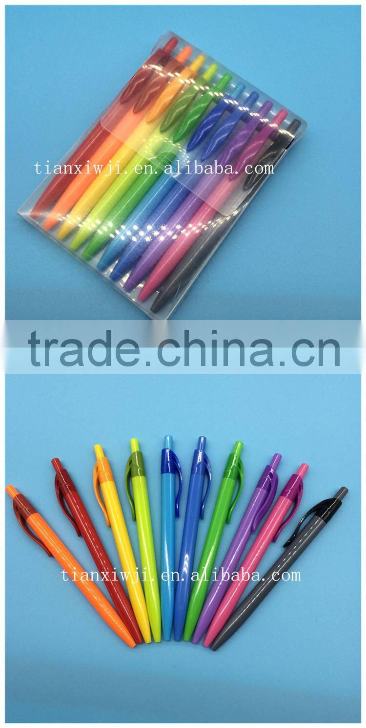 Ballpoint Pen Type and Plastic Material stick ball pen set with box