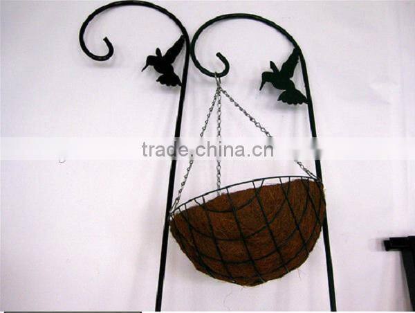 decorative metal garden hanging shepherd hook