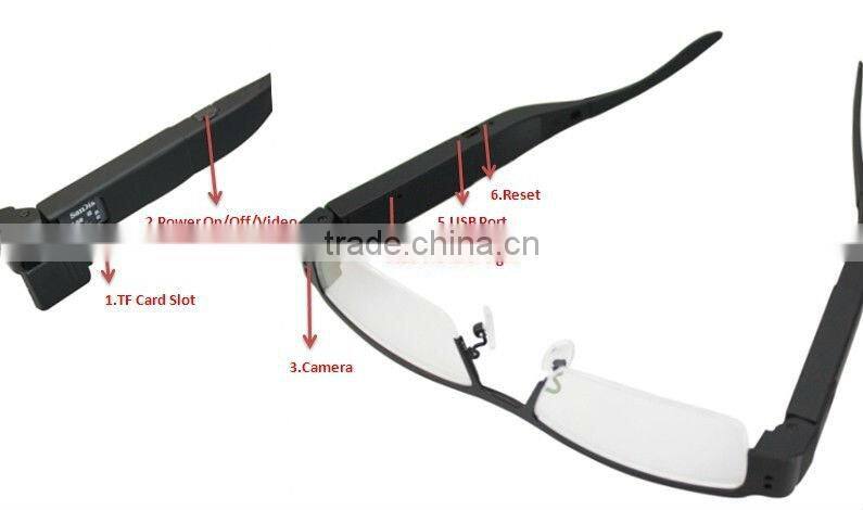 Glasses Camera with 720P vedio recording; Private Model
