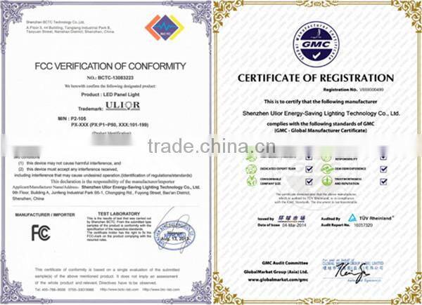 LED lighting factory Dimmable led panel lights 600x600 2.4G Remote control square led panel light with CE ROHS FCC for home