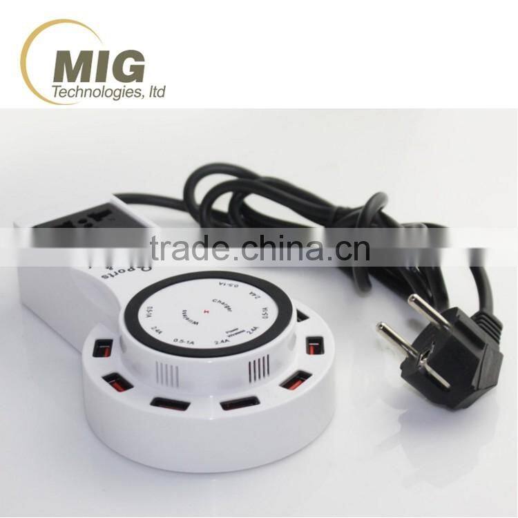 12A 8 USB ports Wireless phone charger For Samsung galaxy S6 For iphone 4/5/6/6s