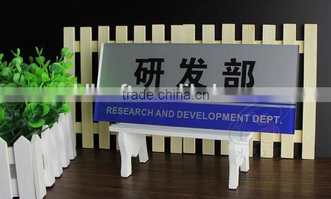 Whole sale acrylic hanging sign board for office building, plastic sign board for office