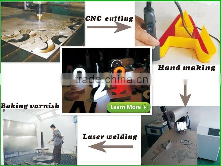 wholesale price light letter sign, logo free shipping for bulk order wholesale price