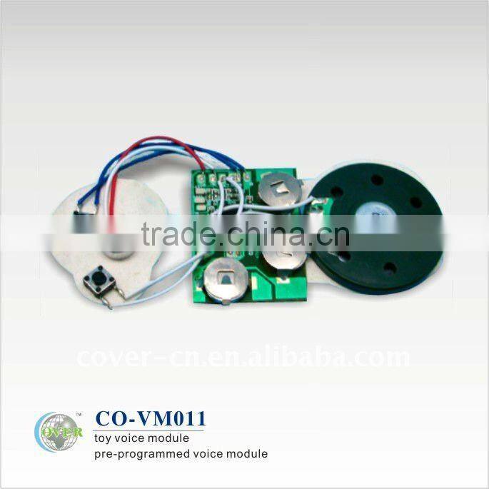 Promotional greeting card sound module/voice chips