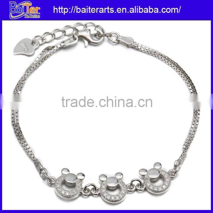 Hotsale Wholesale Triangle Shape Open Bangle Bracelet Cuff Bracelet 925 Sterling Silver Arrow Bracelet