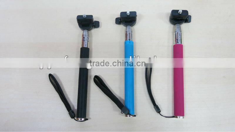 Popular Extendable Monopod For camera and cell Phone with universal holder