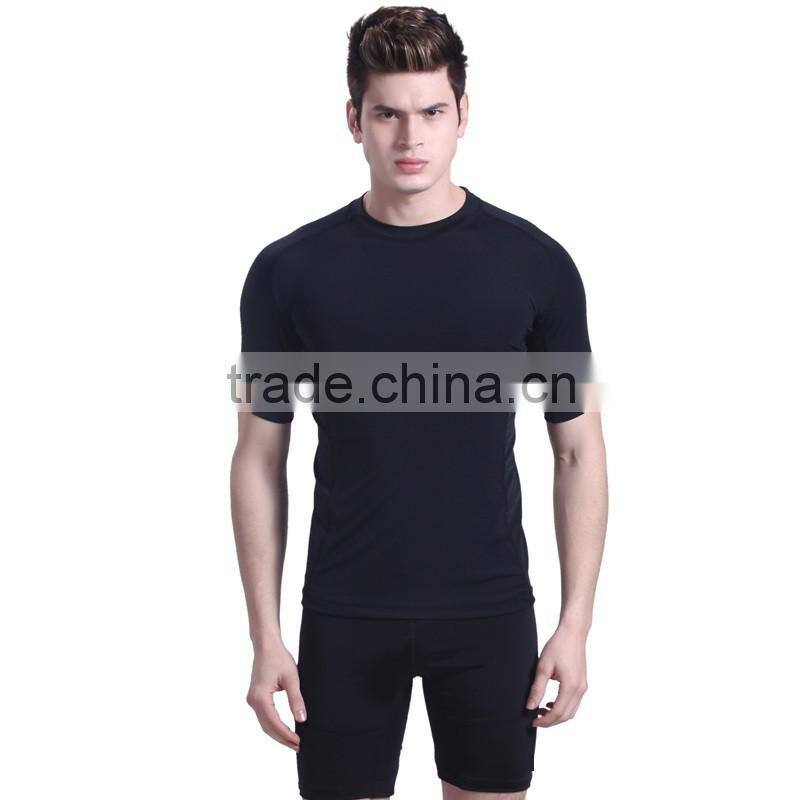 custom round collar short sleeve fluo yellow cycling tshirt