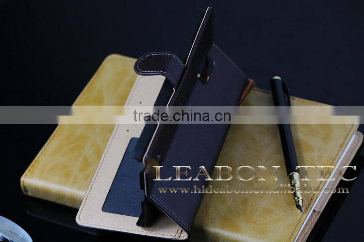 Luxury PU stand wallet filp case for galaxy note 4, leather covers