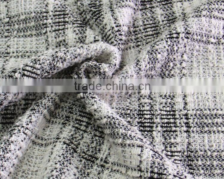 2016 polyester cotton knitted sweater fabric lady dress coat