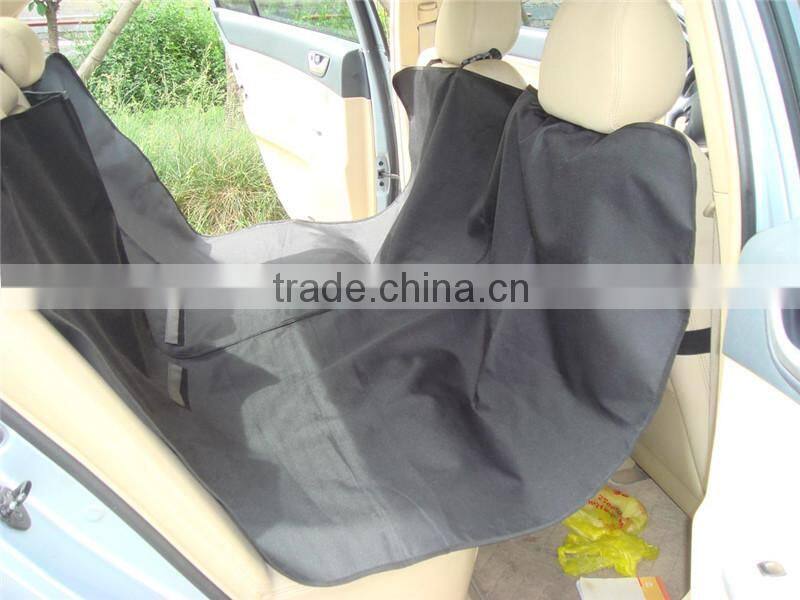 Paw printed Waterproof PU coated pet Car seat cover / dog car seat protector 600D nylon