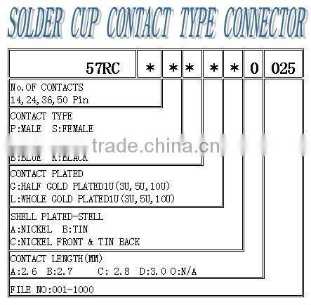 2.16mm Champ Female socket Header solder type connector with Hex Head Nuts