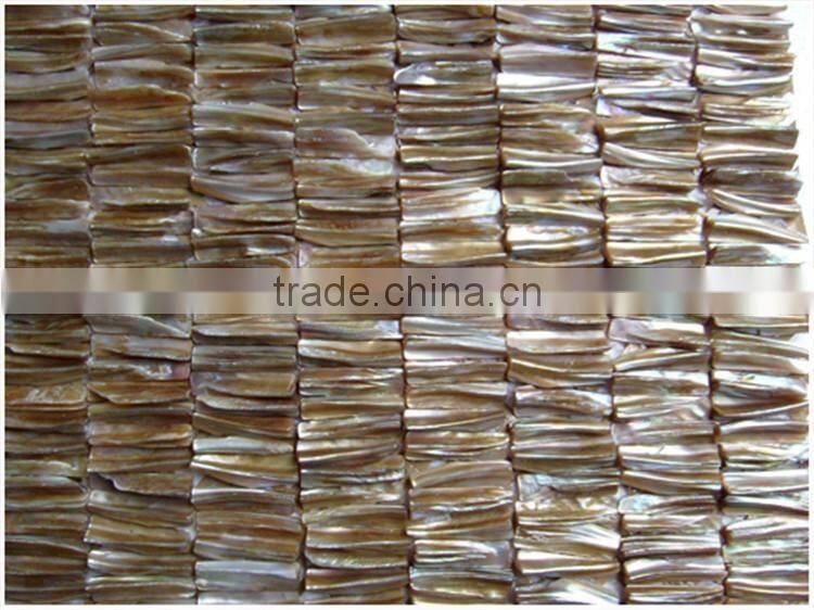 beauty natural dream color freshwater shell teeth mosaic wall tile seller