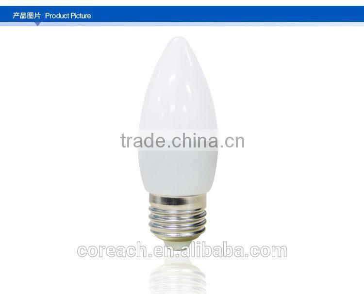 360 degree E27/26 hot sale 4W LED candle lights Coreach