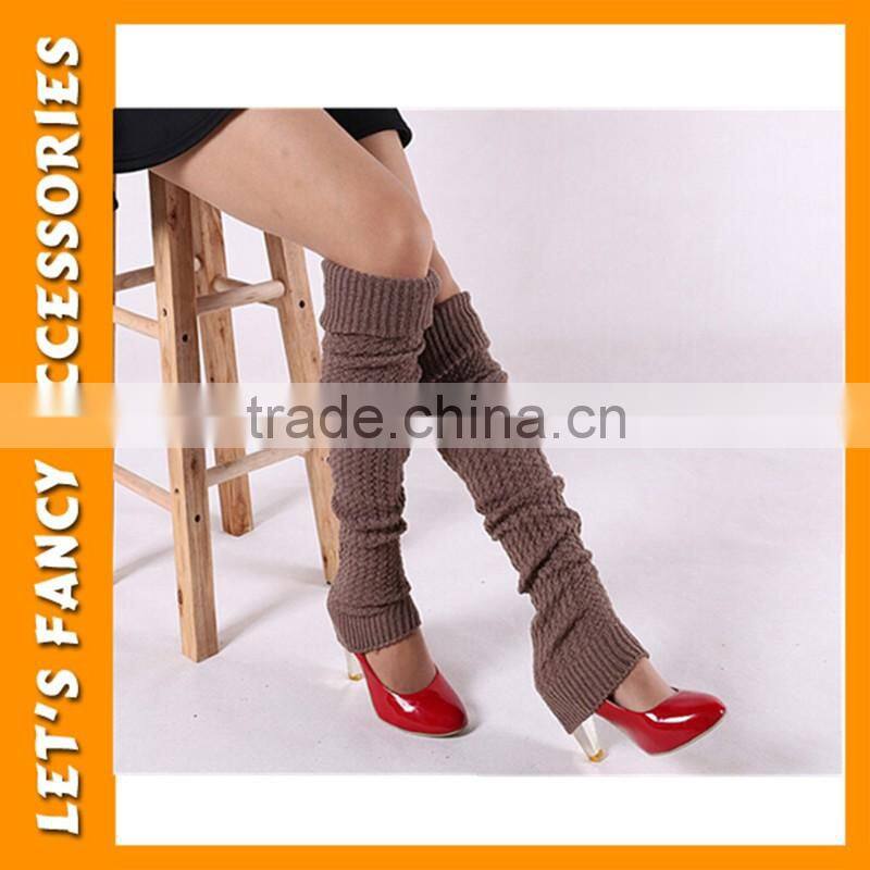 Japanese women winter candy color high knee leg warmer students long silk stockings PGLW-0021
