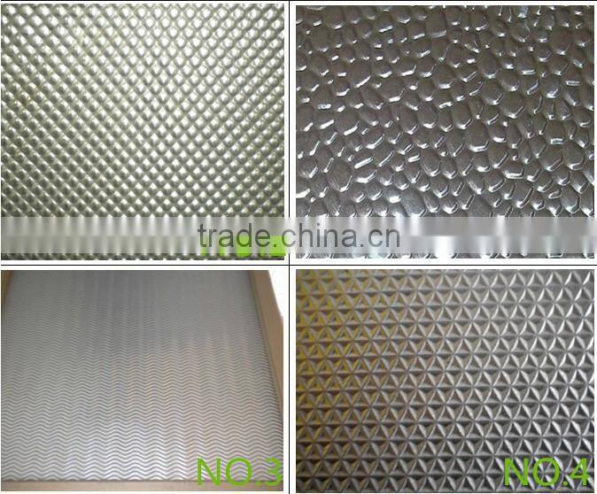 high quality embossed aluminum sheet /plate on stock