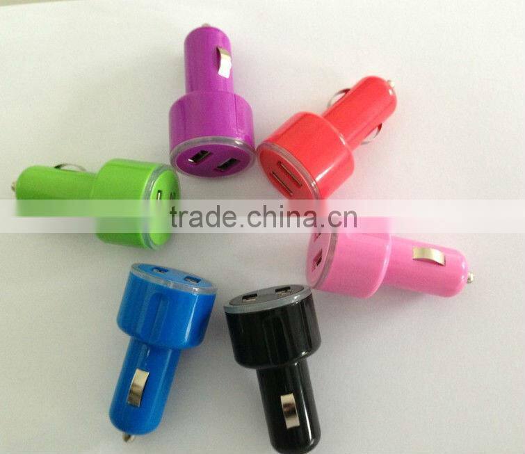 Blue LED Electric Car Charger For Iphone5 / Ipad/ Samsung Galaxy