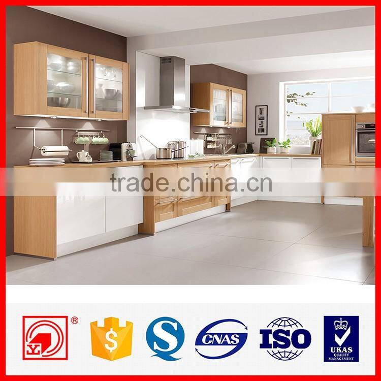 wholesale factory solid wood plywood kitchen cabinet