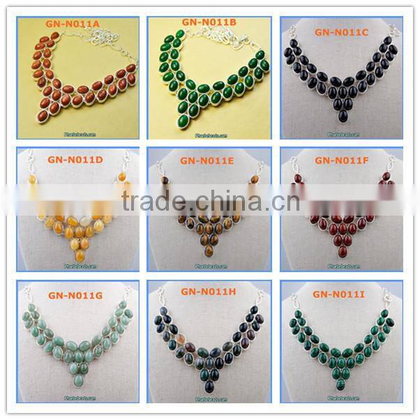 Wholesale Luxury Purple Regalite Handmade Gemstone Necklaces With Pearl GN-N019