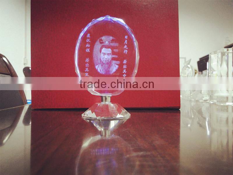 Bestseller customized engraving k9 crystal photo gift on sale