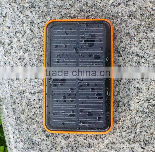 10000mah cheap solar mobile phone charger with led torch,solar cell phone charger