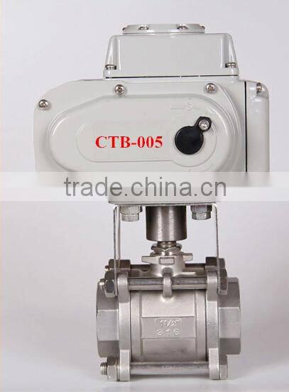 4 inch Flange type cast iron electric butterfly valve wafer type for water flow control, auto close IP67 220v