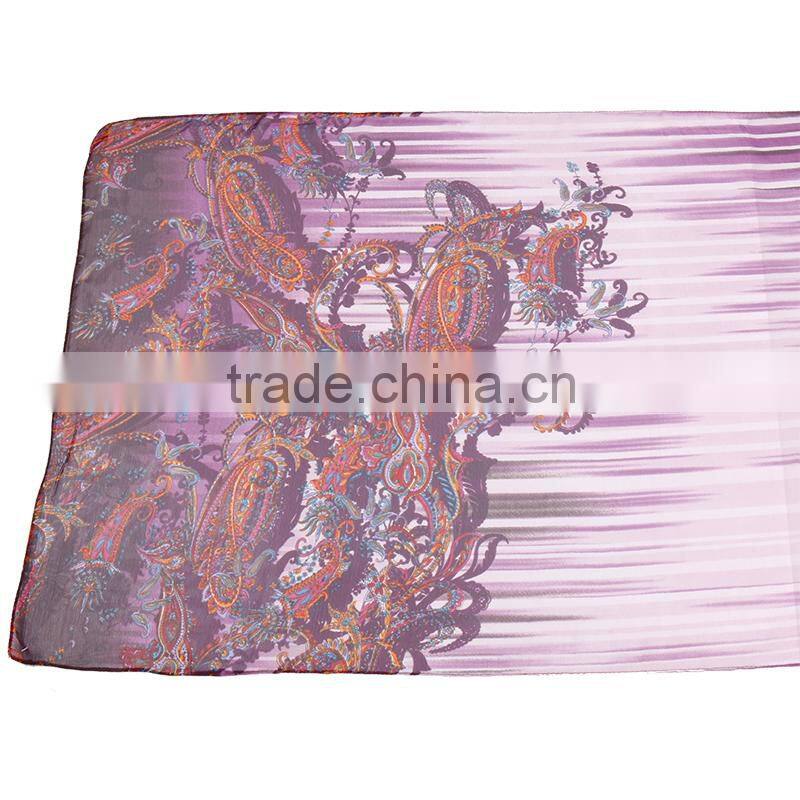 Paisley Print Hot Sale Whole Sale Chiffon Scarf In stock
