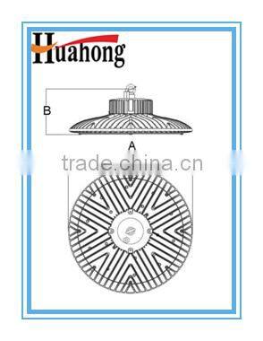 patent and compact design high power ufo led high bay light 200w industrial outdoor