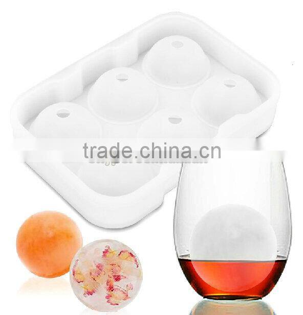 2015 new Promotion Silicone ice ball mold/ice ball maker, hot selling 6cavity silicone ice ball mold / cheap silicone ice ball