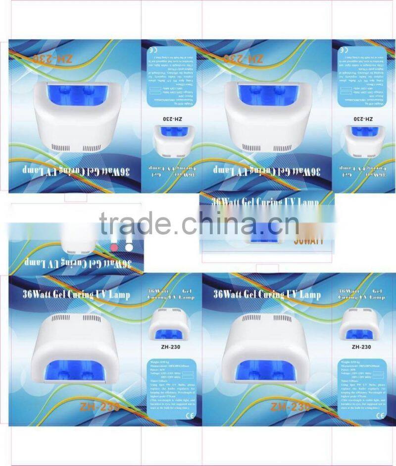 36W 230 UV nails polishes uv lamp nail art machine