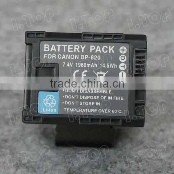 1960mAh BP-820 Battery For Canon VIXIA HF-G30/XA20/XA25 Li-ion Battery