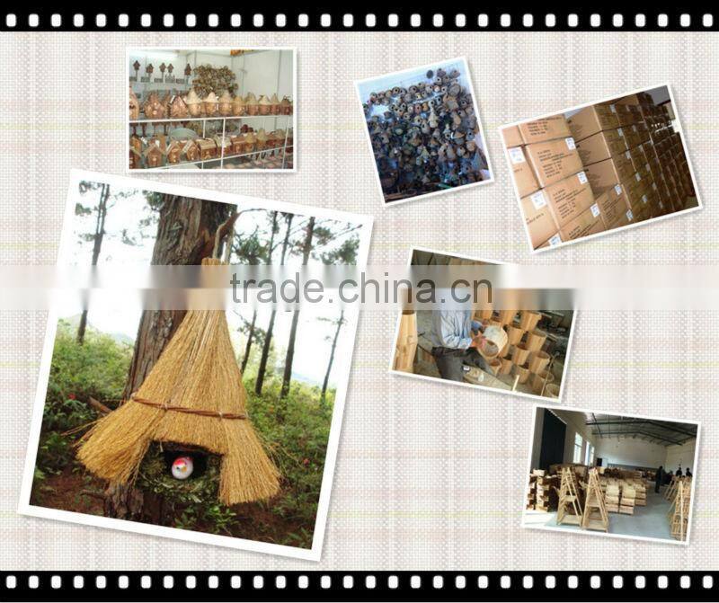 Straw bird house