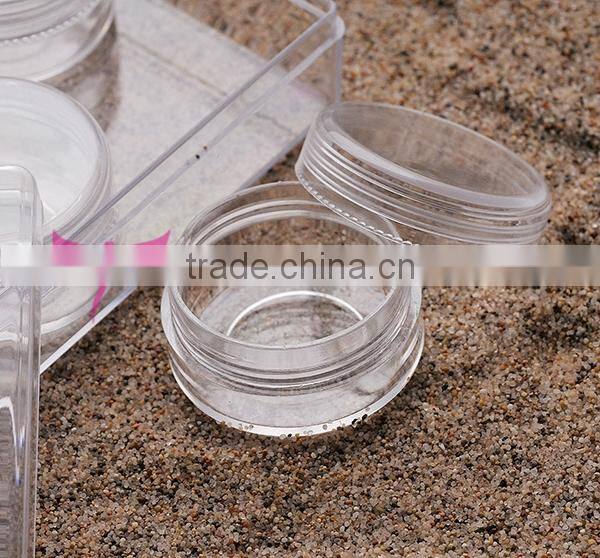 Easam hot 2015 5g nail art jar set,5g nail plastic box