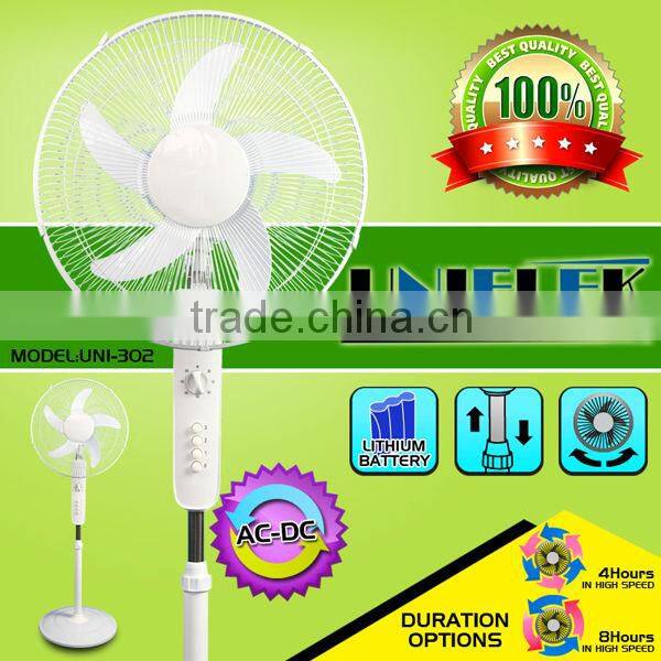 home emergency use 16 inch standing fan solar energy fan high quality stand fan