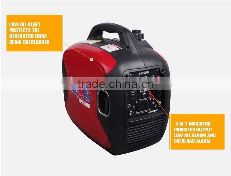 Portable Silent 2KW Inverter Generator with OHV Single Cylinder 4 Stroke Gasoline Engine