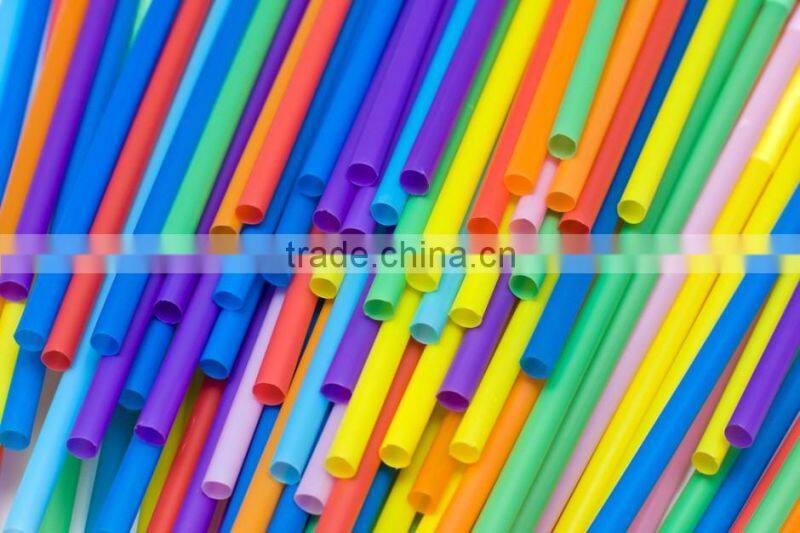 disposable colorful hard soft drink plastic straw , Flexible straw