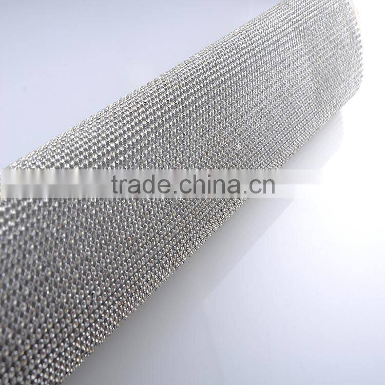 3MM Hotfix aluminum rhinestone sheet rainbow mesh