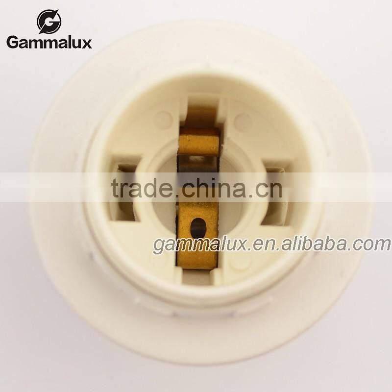 Top Quality White Plastic Shell E14 Bulb Socket Lamp Holder Adapter 250V 2A