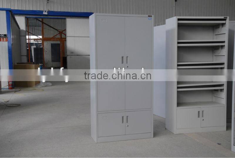 KFY-CB-11 Light gray 4-Door Office Steel Cupboard Price