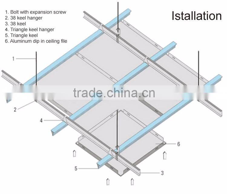 Quality assured decorative aluminum integrated suspended ceiling panel/board/plate
