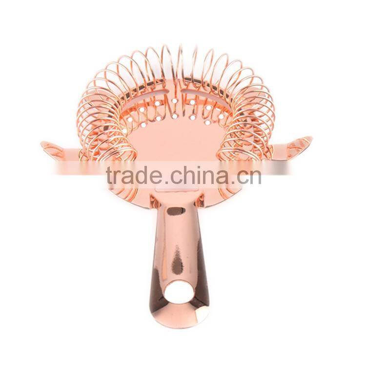 4 prong copper plated bar utensils