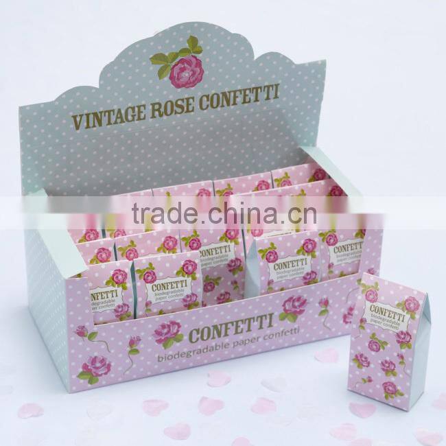 Blue and white Biodegradable heart Confetti Eco Friendly Handmade paper confetti