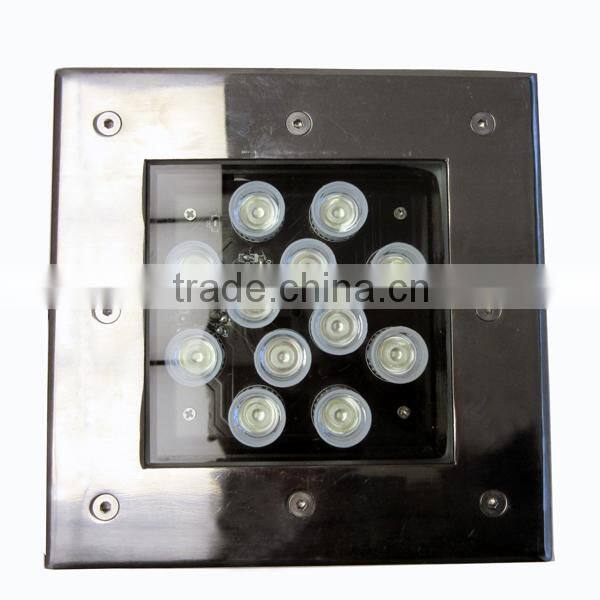 IP68 Square 12W LED Inground Light underground lighting