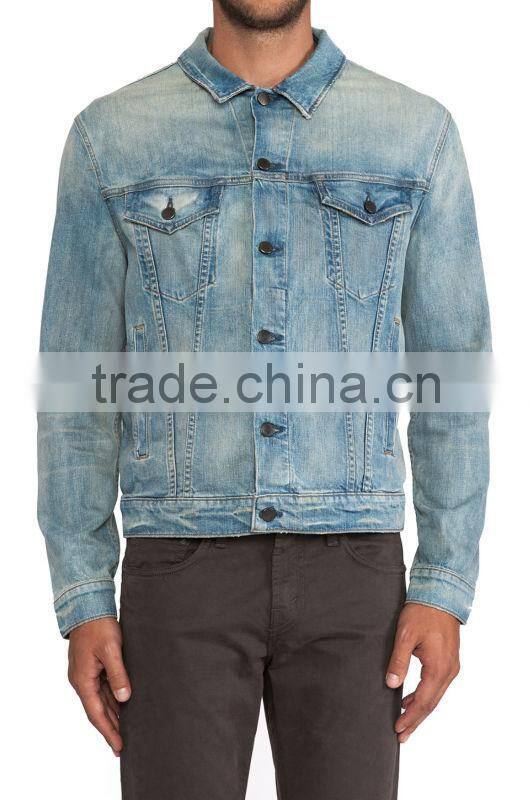 2015 fashion jacket blue denim jacket men jacket JXF040